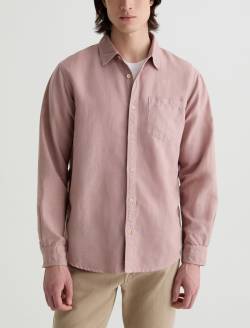 Wesley Shirt Desert Mauve Relaxed Button-Up Shirt MENS TOPS Photo 2