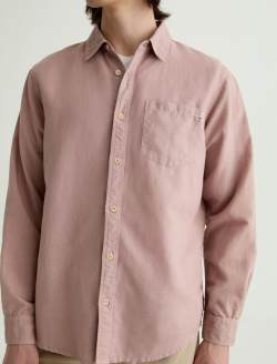 Wesley Shirt Desert Mauve Relaxed Long Sleeve MENS TOPS Photo 3