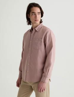 Wesley Shirt Desert Mauve Relaxed Long Sleeve MENS TOPS Photo 7