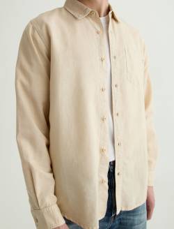 Wesley Shirt Natural Ivory Relaxed Long Sleeve MENS TOPS Photo 3