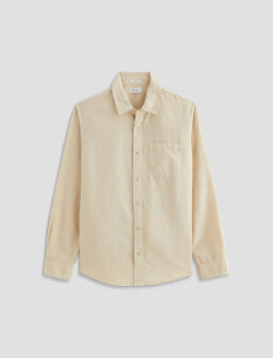 Wesley Shirt Natural Ivory Relaxed Long Sleeve MENS TOPS Photo 1