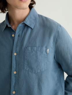 Wesley Shirt Shore Break Relaxed Long Sleeve MENS TOPS Photo 6
