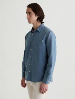 Wesley Shirt Shore Break Relaxed Long Sleeve MENS TOPS Photo 7