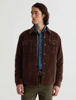 Elias Corduroy Shirt Jacket Raw Umber Corduroy Shirt Jacket MENS TOPS Photo 2