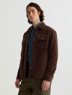 Elias Corduroy Shirt Jacket Raw Umber Shirt Jacket MENS TOPS Photo 7