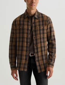 Mason Work Shirt Yellow Multi Classic Button Up MENS TOPS Photo 2