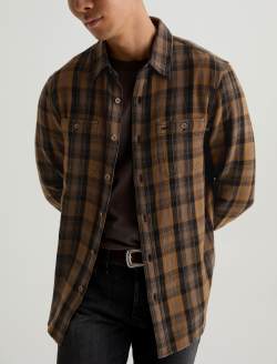 Mason Work Shirt Yellow Multi Classic Fit MENS TOPS Photo 3