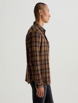 Mason Work Shirt Yellow Multi Classic Fit MENS TOPS Photo 4