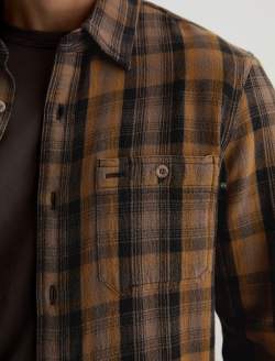 Mason Work Shirt Yellow Multi Classic Fit MENS TOPS Photo 6