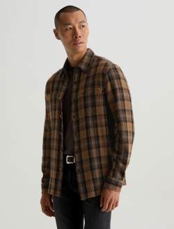 Mason Work Shirt Yellow Multi Classic Fit MENS TOPS Photo 7