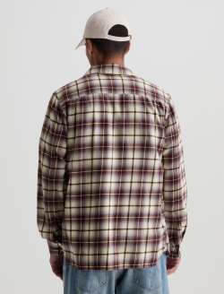 Mason Work Shirt Purple Multi Classic Button Up MENS TOPS Photo 8