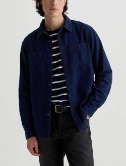 Mason Work Shirt Island Night Easy Button Down MENS TOPS Photo 2