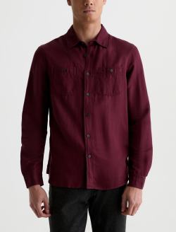 Mason Work Shirt Cherry Swing Easy Linen Button Down MENS TOPS Photo 2