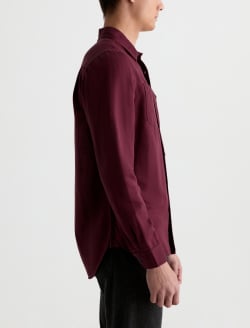 Mason Work Shirt Cherry Swing Easy Linen Button Down MENS TOPS Photo 4
