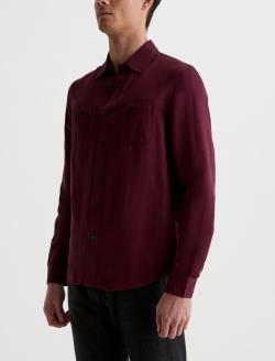 Mason Work Shirt Cherry Swing Easy Linen Button Down MENS TOPS Photo 7