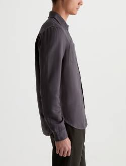 Mason Work Shirt Evening Smoke Easy Linen Button Down MENS TOPS Photo 4