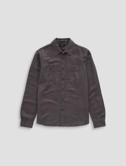 Mason Work Shirt Evening Smoke Easy Linen Button Down MENS TOPS Photo 1
