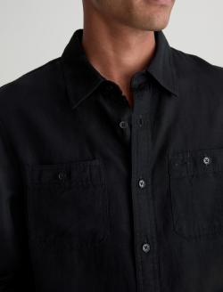 Mason Work Shirt True Black Classic Button Up MENS TOPS Photo 6