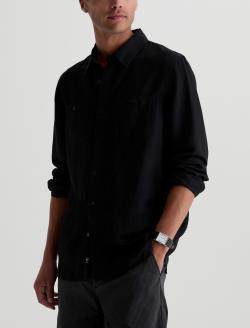 Mason Work Shirt True Black Classic Button Up MENS TOPS Photo 7