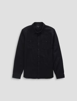 Mason Work Shirt True Black Classic Button Up MENS TOPS Photo 1