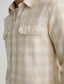Curtis Work Shirt Natural Multi Utility Button Down MENS TOPS Photo 3