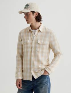 Curtis Work Shirt Natural Multi Utility Button Down MENS TOPS Photo 7