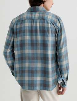 Curtis Work Shirt Blue Multi Utility Linen Button Down MENS TOPS Photo 8