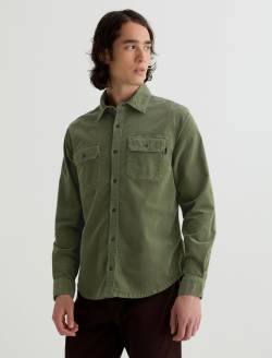 Curtis Corduroy Work Shirt Sulfur Urban Green Classic Fit MENS TOPS Photo 7