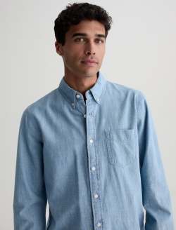 Dean Oxford Shirt Desert Breeze Classic Button Down MENS TOPS Photo 3