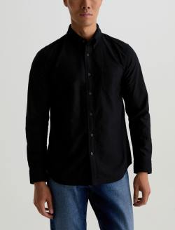 Dean Oxford Shirt True Black Classic Button Down MENS TOPS Photo 2