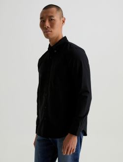 Dean Oxford Shirt True Black Classic Button Down MENS TOPS Photo 7
