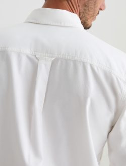 Dean Oxford Shirt White Classic Button Down MENS TOPS Photo 6