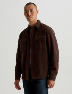 Milland Utility Shirt Dark Chocolate Relaxed Fit MENS TOPS Photo 7