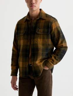 Milland Utility Shirt Bronze Beat Multi Relaxed Button Up MENS TOPS Photo 7