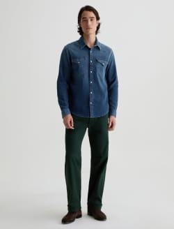 Huston Western Shirt Dawn Sky Snap Front Top MENS TOPS Photo 5