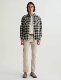 Huston Western Shirt Charcoal Grey Multi Classic Fit MENS TOPS Photo 5