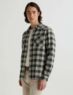 Huston Western Shirt Charcoal Grey Multi Classic Fit MENS TOPS Photo 7