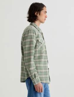 Huston Western Shirt Green Multi Classic Fit MENS TOPS Photo 4
