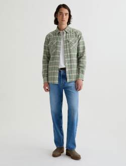Huston Western Shirt Green Multi Classic Fit MENS TOPS Photo 5