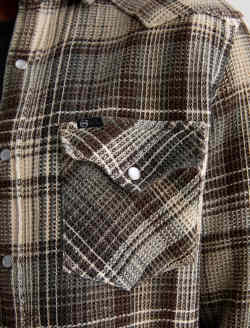 Huston Western Shirt Green Multi Snap Front Top MENS TOPS Photo 6