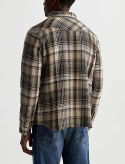Huston Western Shirt Green Multi Snap Front Top MENS TOPS Photo 8