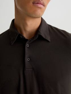 Bryce Long Sleeve Polo Dark Ash Classic Long Sleeve Polo MENS TOPS Photo 6