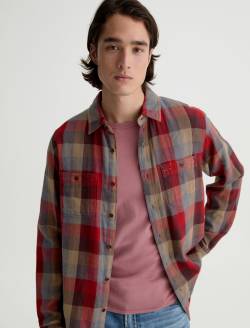 Mason Work Shirt Clay Multi Easy Button Down MENS TOPS Photo 3