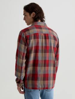 Mason Work Shirt Clay Multi Easy Button Down MENS TOPS Photo 8