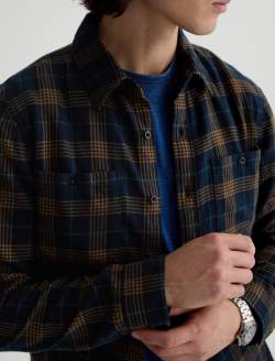 Wayne Work Shirt Deep Navy Multi Utility Button Down MENS TOPS Photo 6
