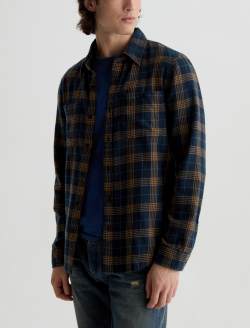 Wayne Work Shirt Deep Navy Multi Utility Button Down MENS TOPS Photo 7