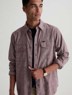 Miller CPO Shirt Sierra Currant Relaxed Button Up MENS TOPS Photo 3