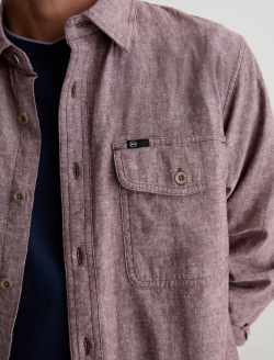 Miller CPO Shirt Sierra Currant Relaxed Button Up MENS TOPS Photo 6