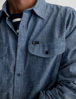 Miller CPO Shirt Channel Sky Relaxed Button Up MENS TOPS Photo 6