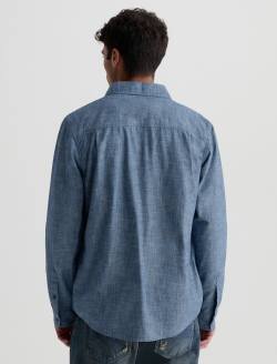 Miller CPO Shirt Channel Sky Relaxed Button Up MENS TOPS Photo 8